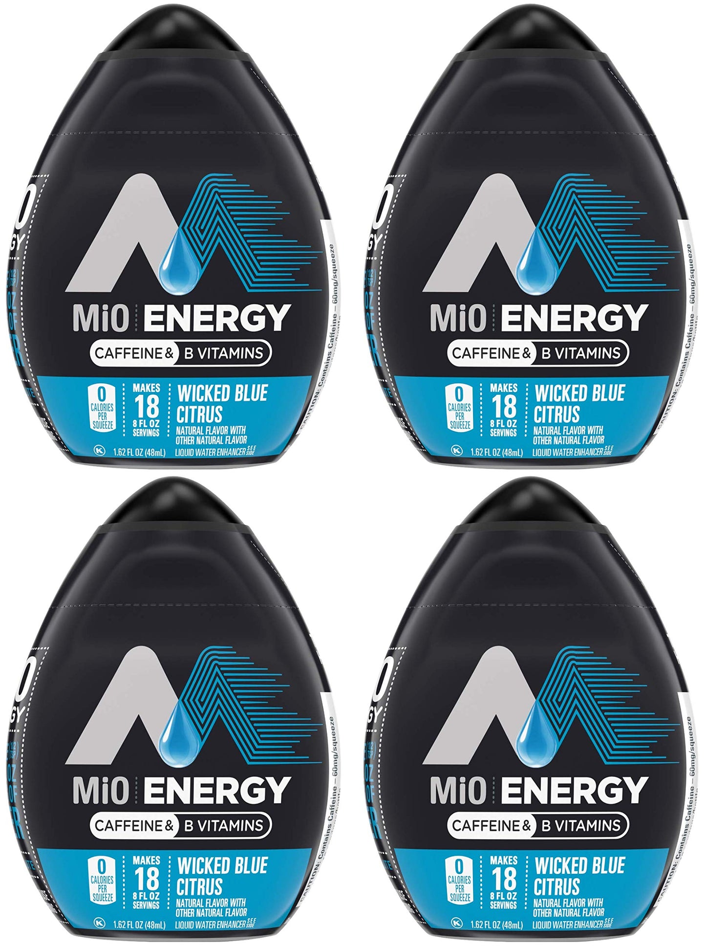 Mio Energy Liquid Water Enhancer, Wicked Blue Citrus, 1.62 Fl Oz, 4-Pack