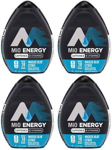 Mio Energy Liquid Water Enhancer, Wicked Blue Citrus, 1.62 Fl Oz, 4-Pack