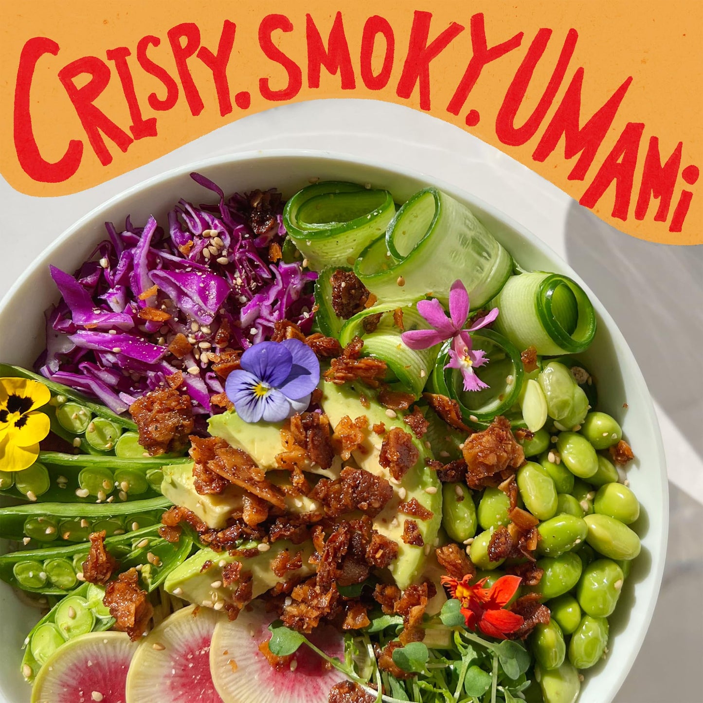 Madly Hadley Plant-Based Bacon Bits, Organic Vegan Snack, Keto-Friendly, Gluten-Free, 6 Oz (Pack of 2), Spicy Cayenne