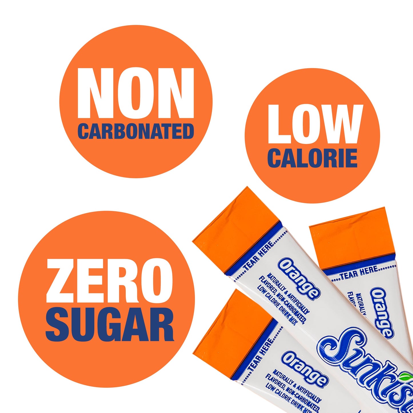 SINGLES TO GO! Sunkist Soda Orange Drink Mix, 12 Boxes with 6 Packets Each, 72 Total Servings, 0.74 Ounce (Pack of 12
