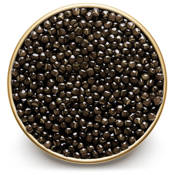 Marky'S Beluga Hybrid Black Caviar - 1 Oz / 28 G - Premium Hus Bae Beluga Sturgeon Malossol Black Roe Caviar - Guaranteed Overni