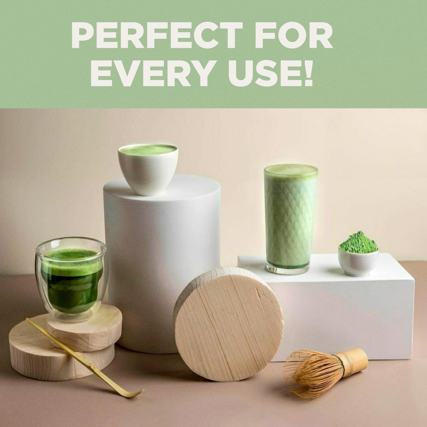 Naturalebio Enhanced Matcha Powder, 8Oz - Harvested In Japan - Usda Organic Matcha Green Tea Powder - Vegan & Vegetarian Friendly