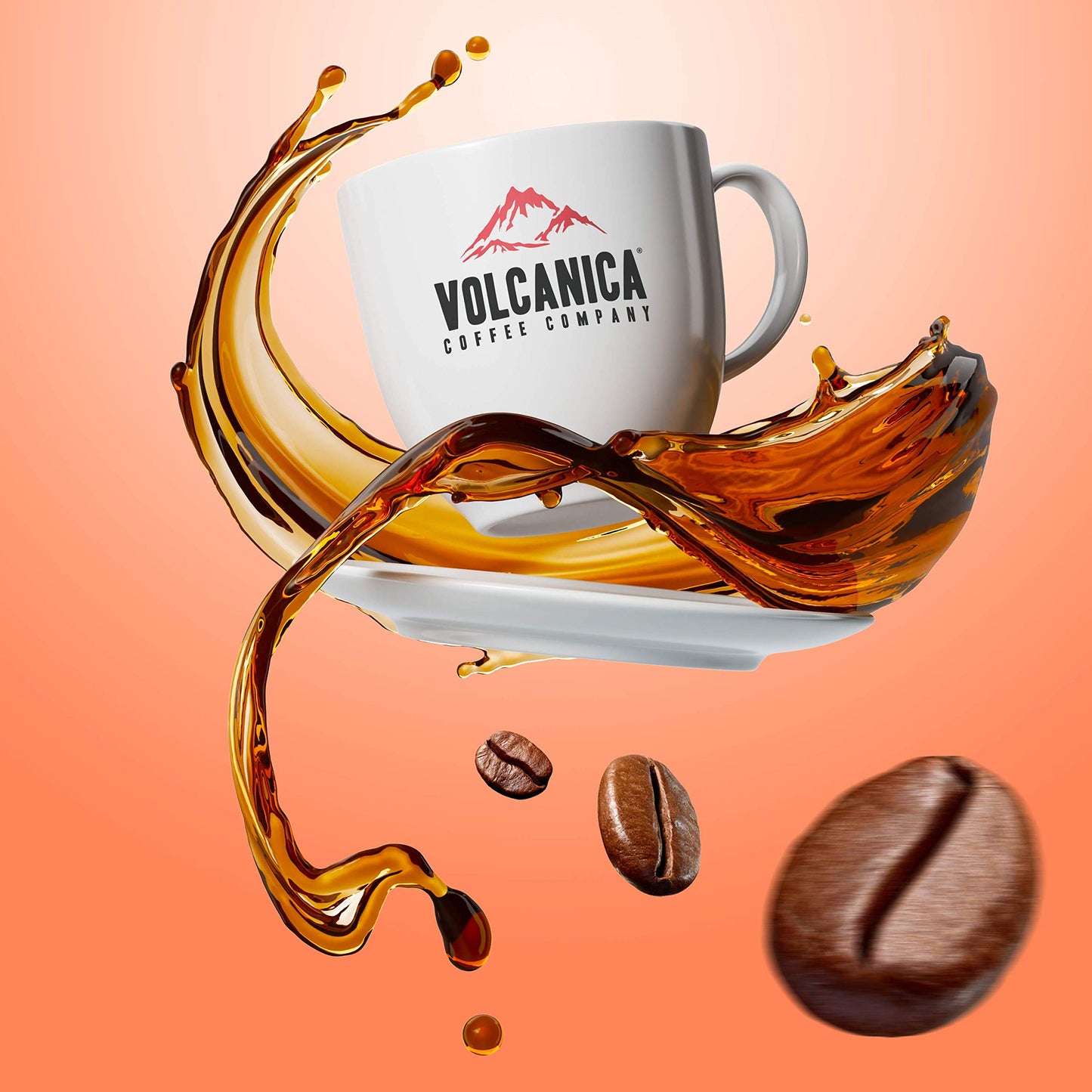 Volcanica Coffee Company Papua New Guinea Coffee, Whole Bean, Fair Trade, Fresh Roasted, 16-Ounce
