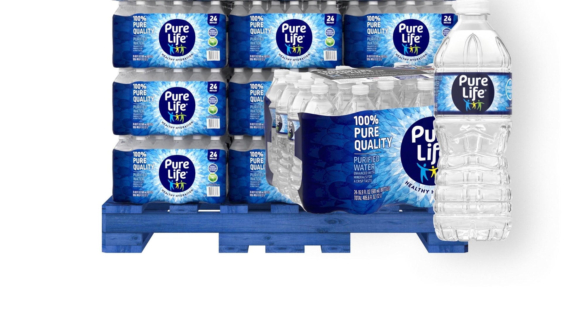 Nestle Pure Life Purified Bottled Water, 16.9 Fl Oz (Pack of 936)