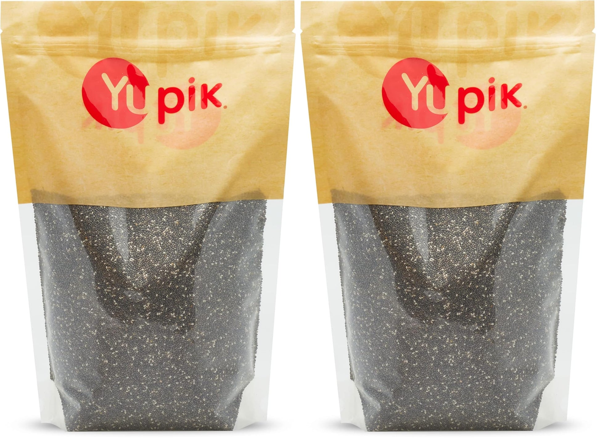 Yupik Chia Seeds, Natural Black, 2.2 lb, Whole Raw Superfood, Neutral Flavor, Quick Gel, Sprouts Easily, Versatile Seed, Conveni