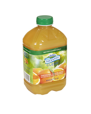 Thick & Easy Clear Thickened Orange Juice, Nectar Consistency, 46 Ounce (Pack Of 6)