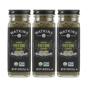Watkins Gourmet Organic Spice Jar, Thyme Leaves, 1.26 Ounce (Pack of 3)