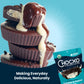 Chocxo Dark Milk Chocolate Cookies & Crème Cups - Lower Sugar, 69% Organic Cacao, Nongmo, Keto, Gluten Free, Kosher, No Artificial Sweeteners/Sugar  S, 3.45 Oz (Pack Of 6)