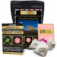 Legendary-Teas Star of Wonder Peppermint Tea - 25 Pack - Pyramid Tea Bags Sealed in Foil Pouches (Pure Peppermint Tea, 25 Pack P