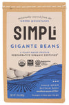 SIMPLi Regenerative Organic Certified Gigantes Beans, Dried White Beans, Buttery Flavor, High Fiber, USDA Organic, 12 oz