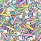 Sprinkles | Easter Sprinkles | 8 Ounces | Pastel Sprinkles | Cake Sprinkles | Spring Sprinkles | Manvscakes, Yellow, Blue, Red ,