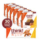 think! Protein Bars with Chicory Root for Fiber, Digestive Support, Gluten Free with Whey Protein Isolate, Salted Caramel, Snack