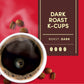 Tim Hortons Dark Roast Coffee K-Cup Pods, 96 Count, Compatible with Keurig, Red, 24 Count (Pack of 4)