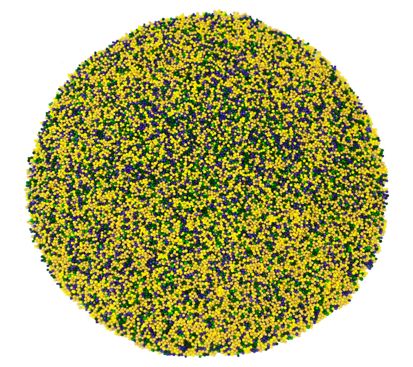 Mystic Sprinkles Mardi Gras Sprinkle Mixes (King Bacchus Nonpareil Mix)