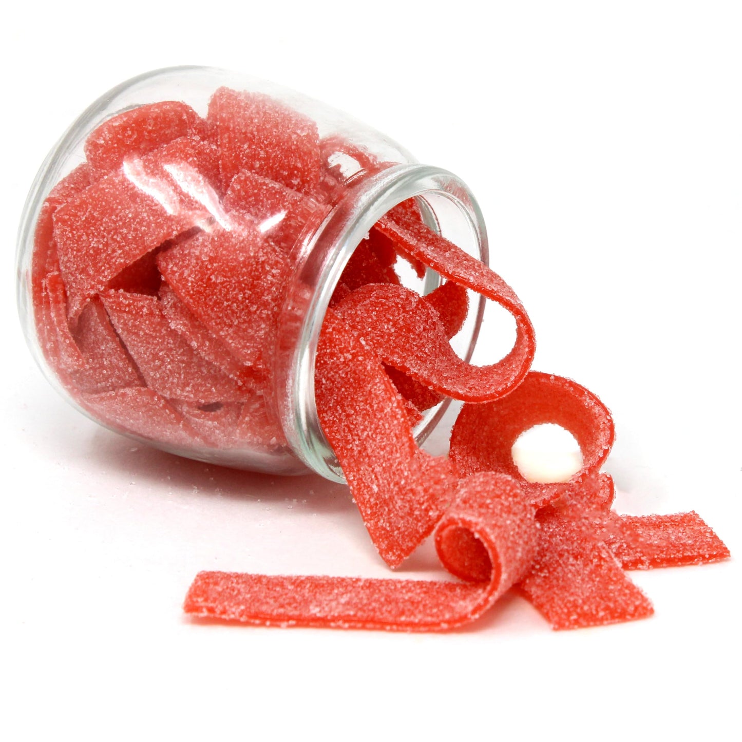 SNACKTERY Strawberry Sour Belts - Non-GMO, Vegan, Kosher - 4 oz Red Candy Pack