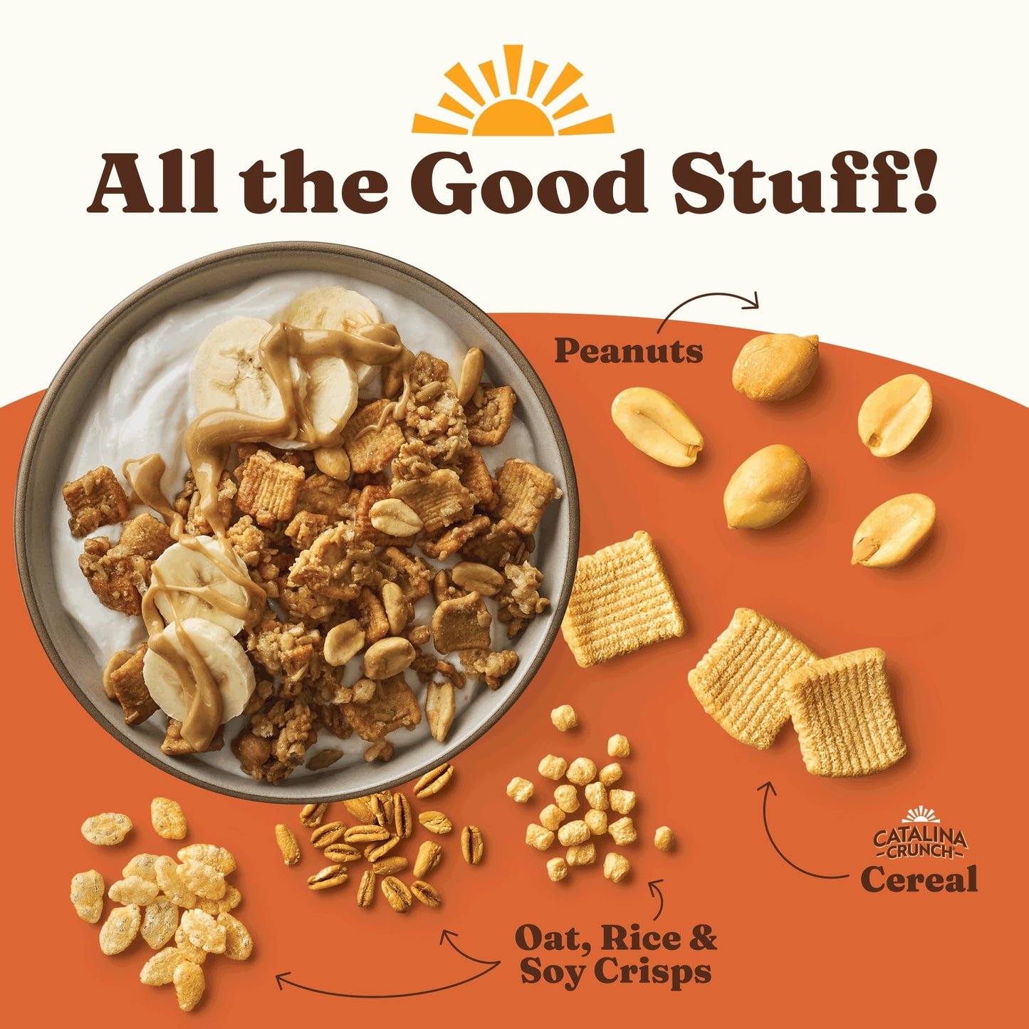 Catalina Crunch Protein Granola - Low Sugar Breakfast Cereal with 13g of Protein - Gluten Free, Keto Friendly - Peanut Butter -