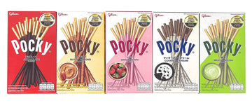 Pocky Biscuit Stick 5 Flavor Variety Pack (Pack Of 5) (Total 7.2 Oz) - Classic Flavors