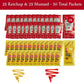 Gift Set: 25 Ketchup (9g) & 25 Mustard (7g) Packets - 50 Total Condement Packs with CMC Products Clip and Spreader (approximatel