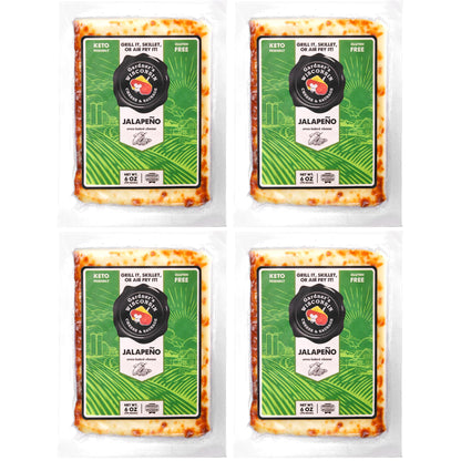 Gardner s Wisconsin Cheese and Sausage, 4 Pack of Oven Baked Cheese, Jalapeno Flavor (6 Ounces Per Block) - Artisan Cheese Made