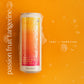 Hiyo Organic Social Tonic- Passion Fruit Tangerine  12 Pack - N.A. Functional Seltzer  Sparkling Water Crafted with Organic Adaptogens  Nootropics  & Botanicals