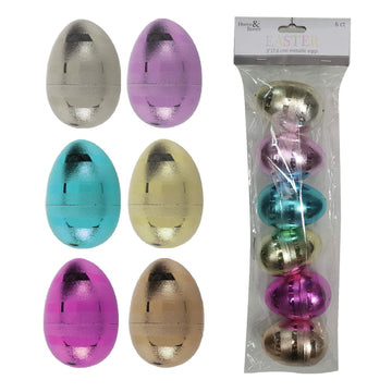 Brite Star 6 Ct 3 In Easter Iridescent Multi-Color Eggs