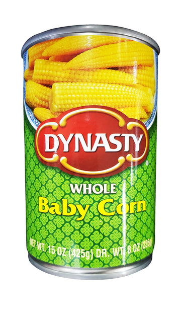 Dynasty Whole Baby Corn, (3 Pack, Total Of 45Oz)