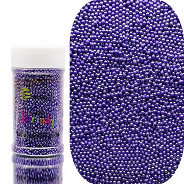 SE Si&Moos Purple Sprinkles Lavender Nonpareils Edible Pearls for Cake Decorating Small Pearl Sprinkles Halloween Cake Decoratio