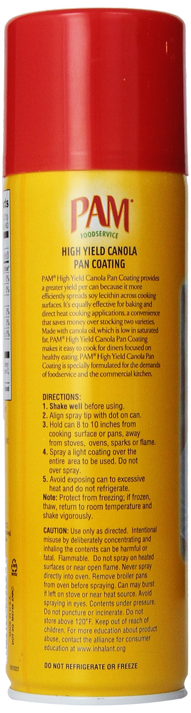 Pam High Yield Canola Pan Spray, 17 Ounce