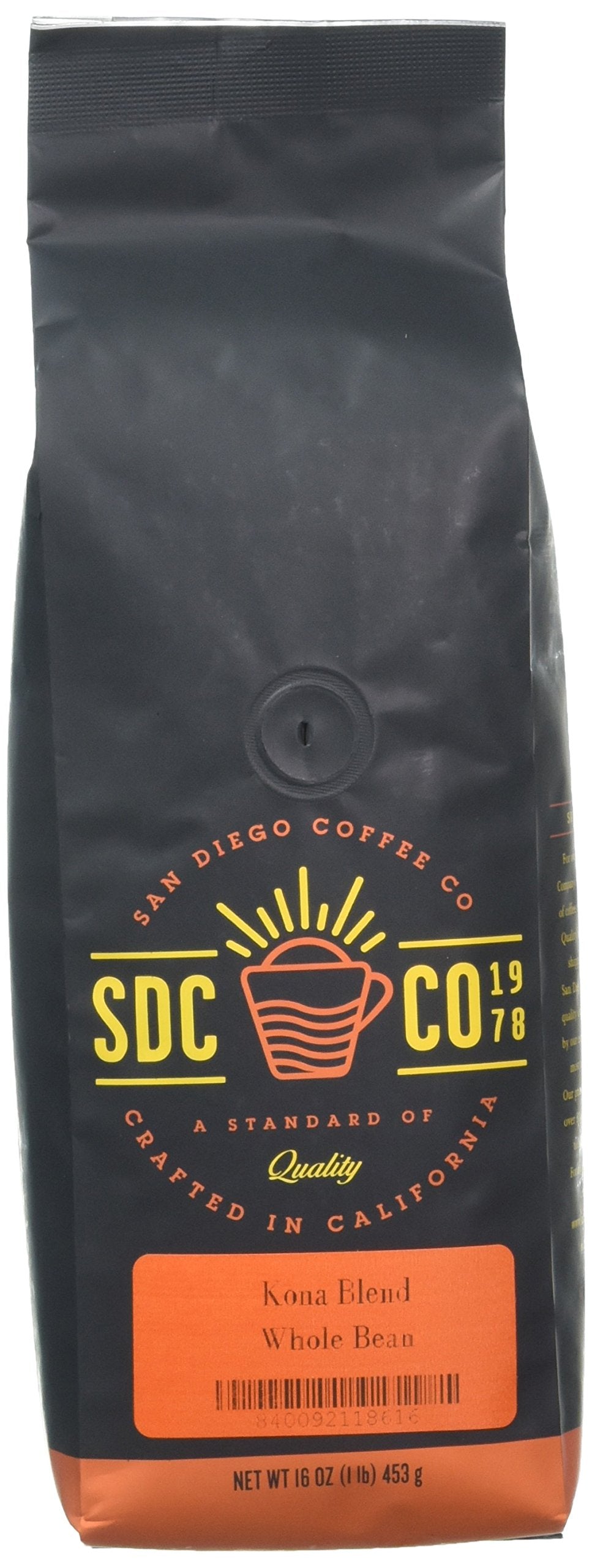 San Diego Coffee Island Blend, Medium Roast, Whole Bean Coffee, 16-Ounce Bags (Pack Of 2) Café En Grano Tostado