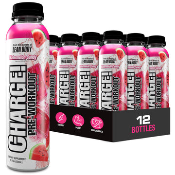 Labrada Charge Pre Workout Watermelon Candy Rtd Drink - Pump  Energy  Endurance Formula With 10G Glycerol  6G L-Citrulline Malate  4G Playa Alanine  300Mg Energy Blend  + Total Hydration  12 Servings