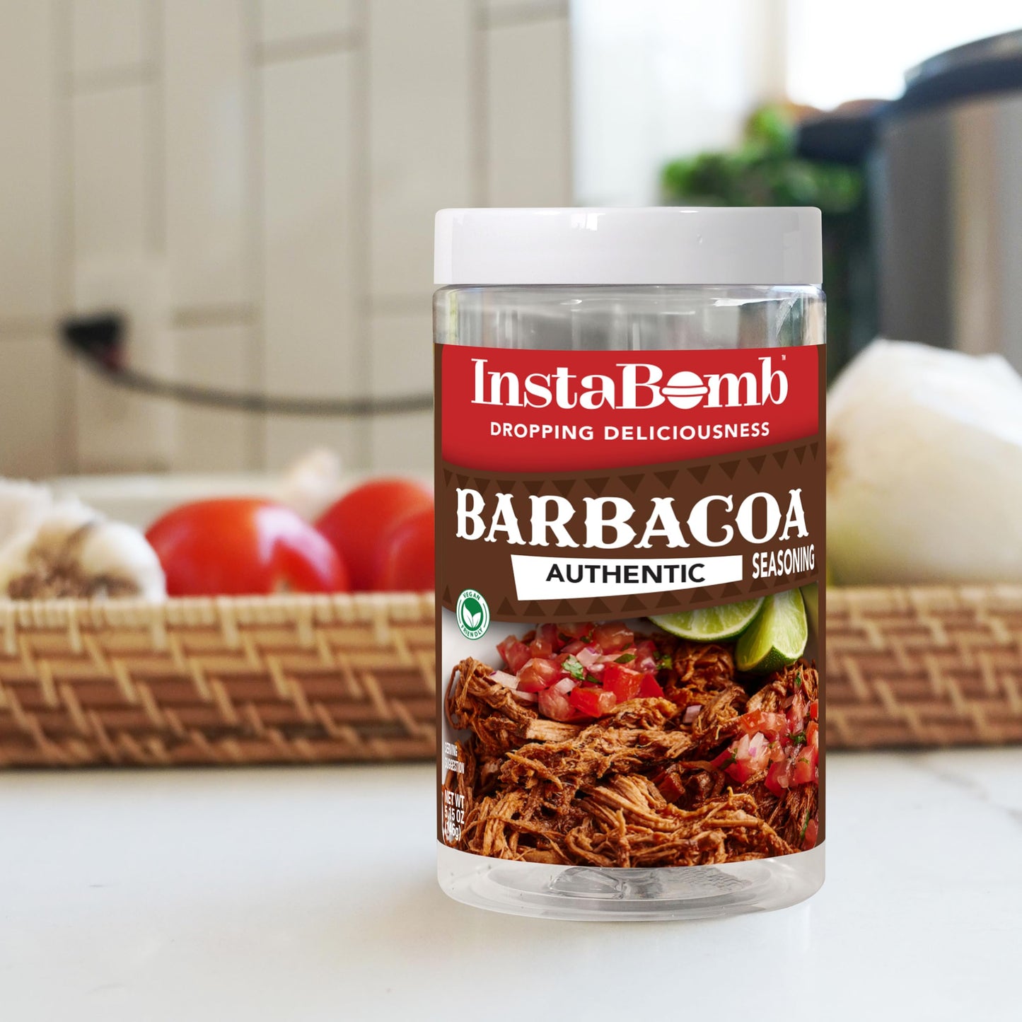 Insta  Barbacoa  s - Vegan Friendly Seasonings, 5.15 Ounce Jar, Traditional Flavor, Pre-Measured Spices and Herbs