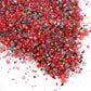 Cobakey Red Sanding Sugar Edible Glitter Stars Mix, 3.5oz for Cake Decorating, Christmas Cookie Toppers