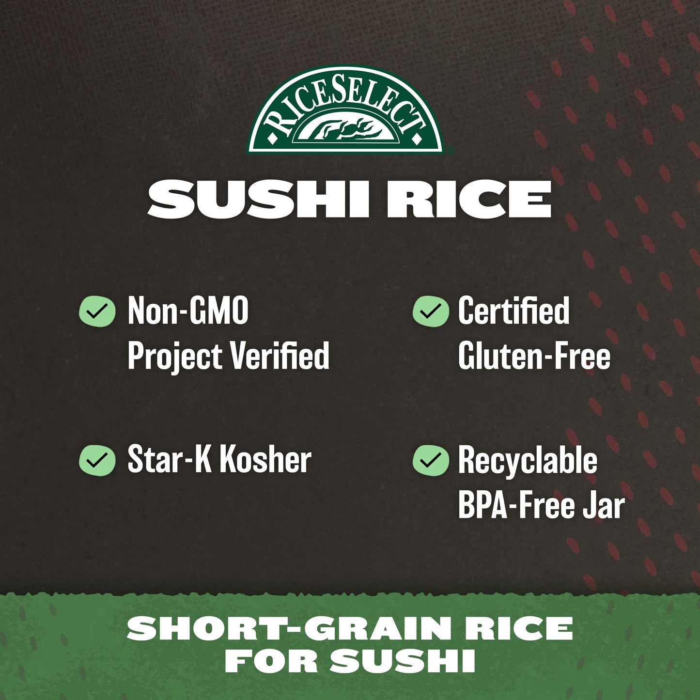 RiceSelect Sushi Rice, 32 OZ (Pack of 4), Model 49-425, Perfect for Sushi and Asian Dishes
