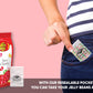 Jelly Belly Bundle- Very Cherry Jelly Beans - 7.5 Oz Gift Bag- Includes Rus Candy Company Travel Size Pocket Bag (Very Cherry)