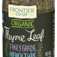 Frontier Natural Thyme Leaf Whole Organic, 0.63 ounces (Pack of 6)