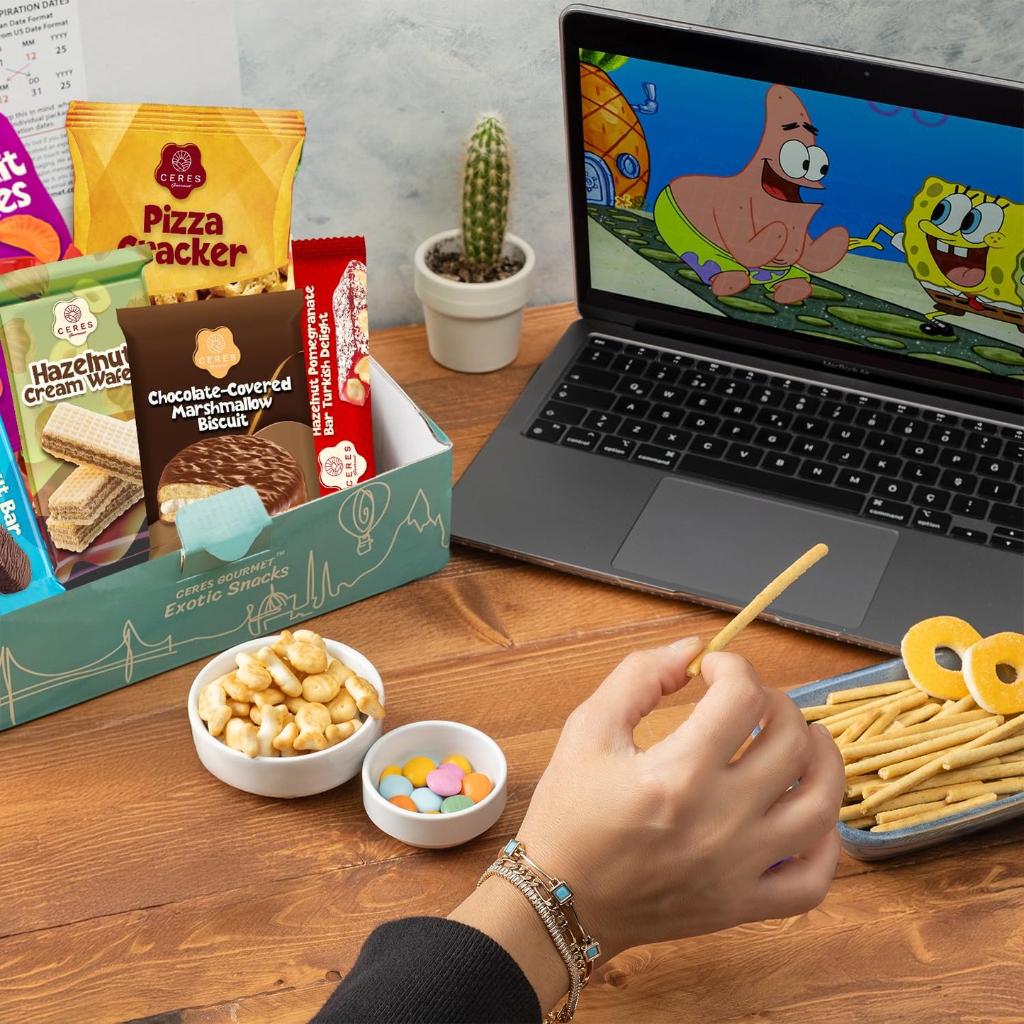 Ceres Gourmet International Exotic Snack Box, 22 Count Premium Variety Pack, Midi Size, Fun Surprise Snacks for All Ages