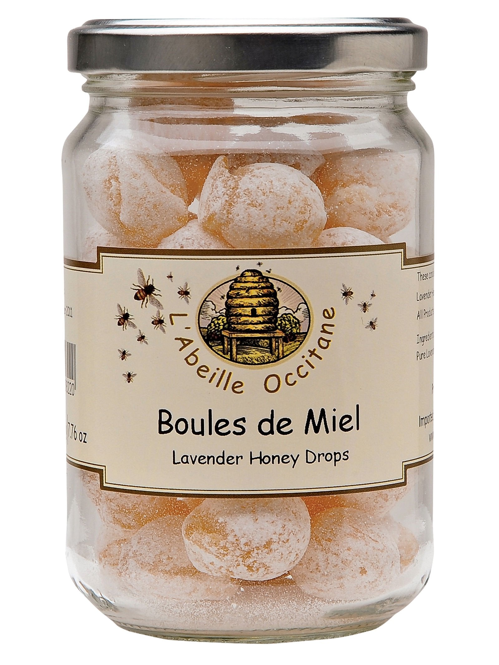 L'Abeille Occitane ''Boules Fourrees Miel'' Lavender Honey Drops - 7.1 Oz.