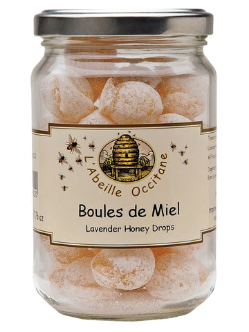 L'Abeille Occitane ''Boules Fourrees Miel'' Lavender Honey Drops - 7.1 Oz.