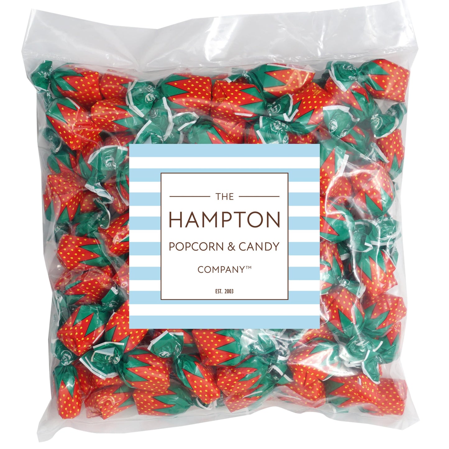 Strawberry Bon Bons Hard Candy, 5 Pound (Approx. 375 Pcs.), Arcor Strawberry Candy Individually Wrapped, Strawberry Candy, The H