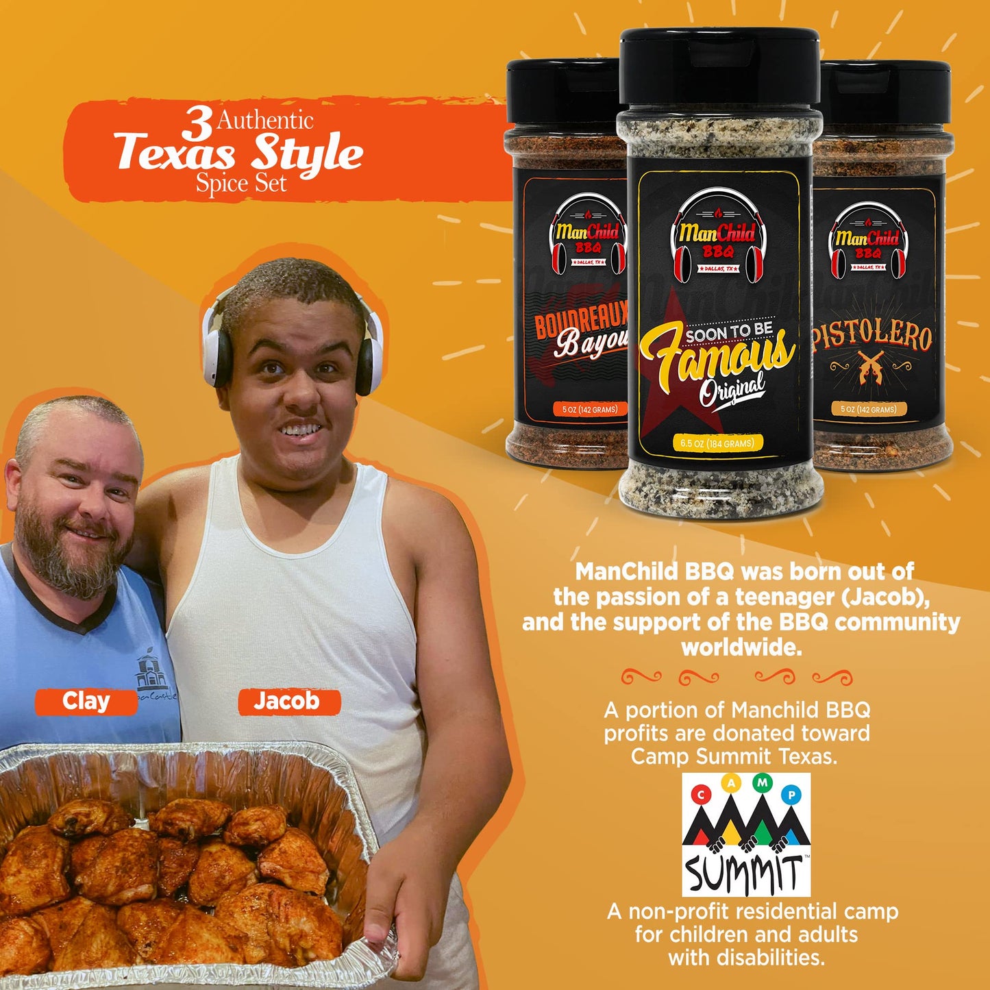 Five Star Seasonings BBQ Rub Gift Set | All Natural Spice Dry Rubs | 1.67 oz (Pack of 3) for Pork, Beef, Chicken, Ribs, Steak, Seafood