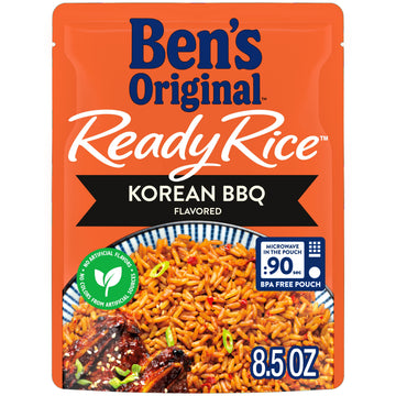 BEN S ORIGINAL Ready Rice Korean BBQ Flavored Rice, Easy Dinner Side, 8.5 OZ Pouch (Pack of 12)