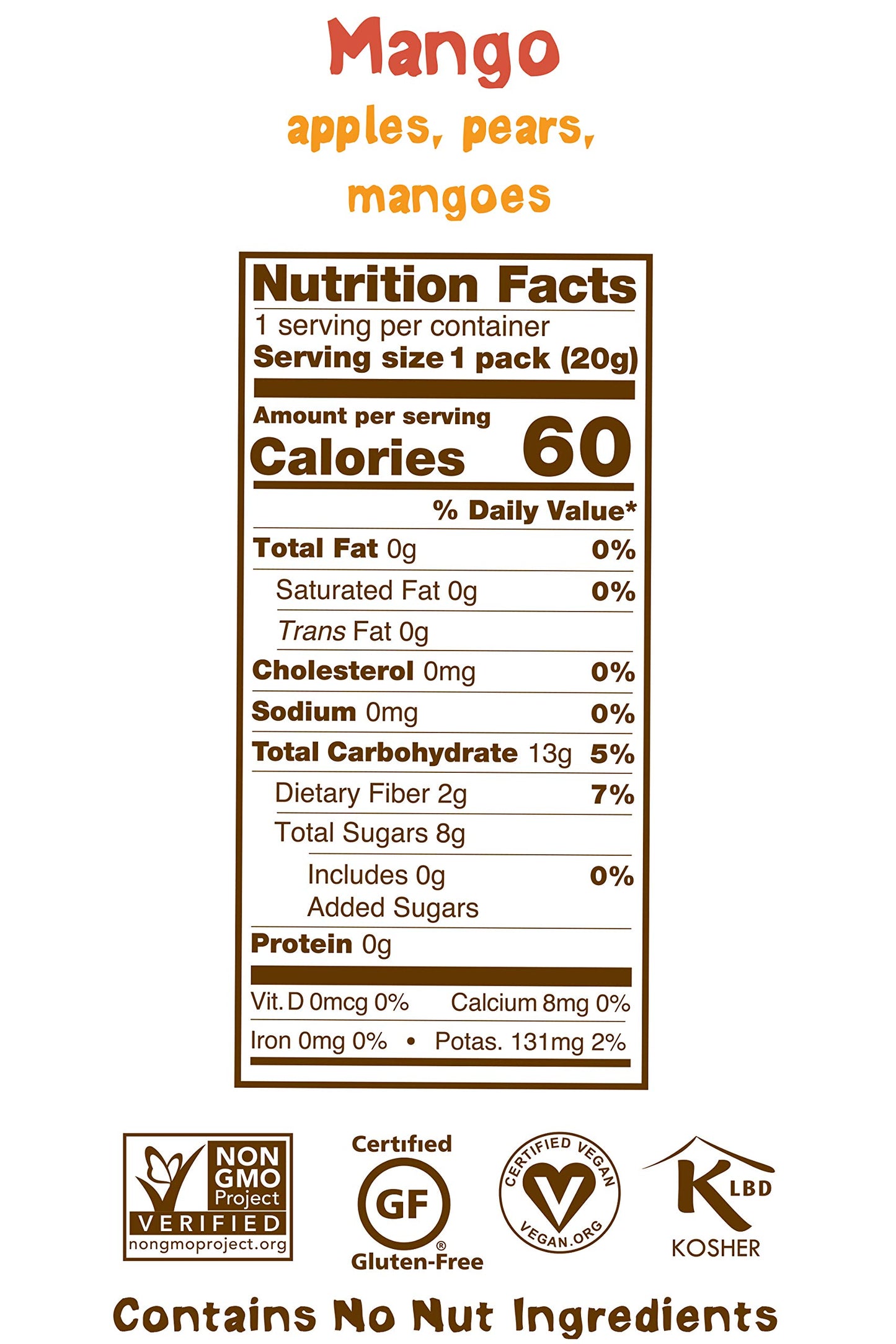 Bear Yoyo Bear, Real Fruit Yoyos, 0.7 Oz, No Added Sugar, All Natural, Non Gmo, Gluten Free, Vegan, Healthy On-The-Go Snack For