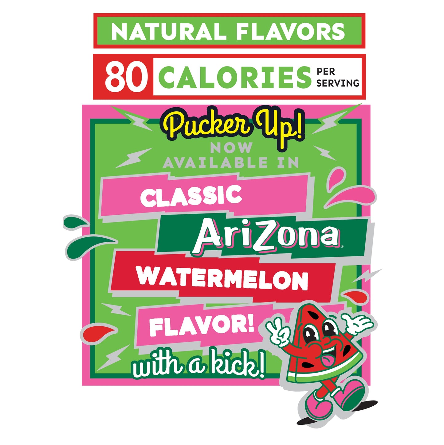 Arizona Fruit Snacks, Sour Watermelon - 10 Boxes Of 10 Ct. 0.9Oz Bags (Total 100 Ct) - Gluten Free - Gummy Chews