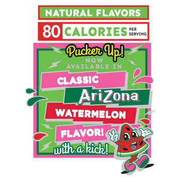 Arizona Fruit Snacks, Sour Watermelon - 10 Boxes Of 10 Ct. 0.9Oz Bags (Total 100 Ct) - Gluten Free - Gummy Chews