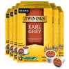 Twinings Earl Grey Black Tea 72 K-Cup Pods for Keurig, 12 Count (Pack of 6), Flavoured with Citrus & Bergamot, Caffeinated, Enjo