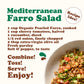 Food to Live Organic Italian Pearled Farro, 10 Pounds - Whole Farro Grain, Good Source of Fiber and Protein, Great for Salads, S