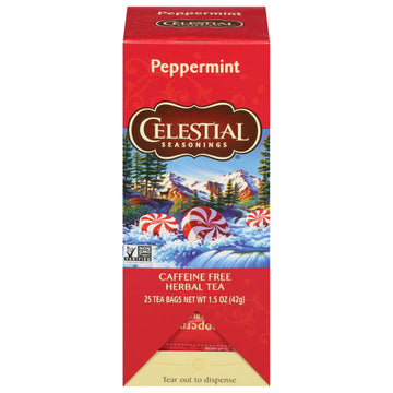 Celestial Seasonings Peppermint Herbal Tea 25 Tea Bags