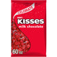 HERSHEYS KISSES Milk Chocolate Candy Bulk Bag, 60 oz - Red