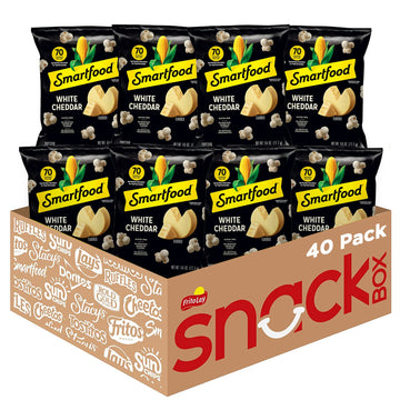 Smartfood Popcorn, White Cheddar, 0.625 Ounce (Pack Of 40)