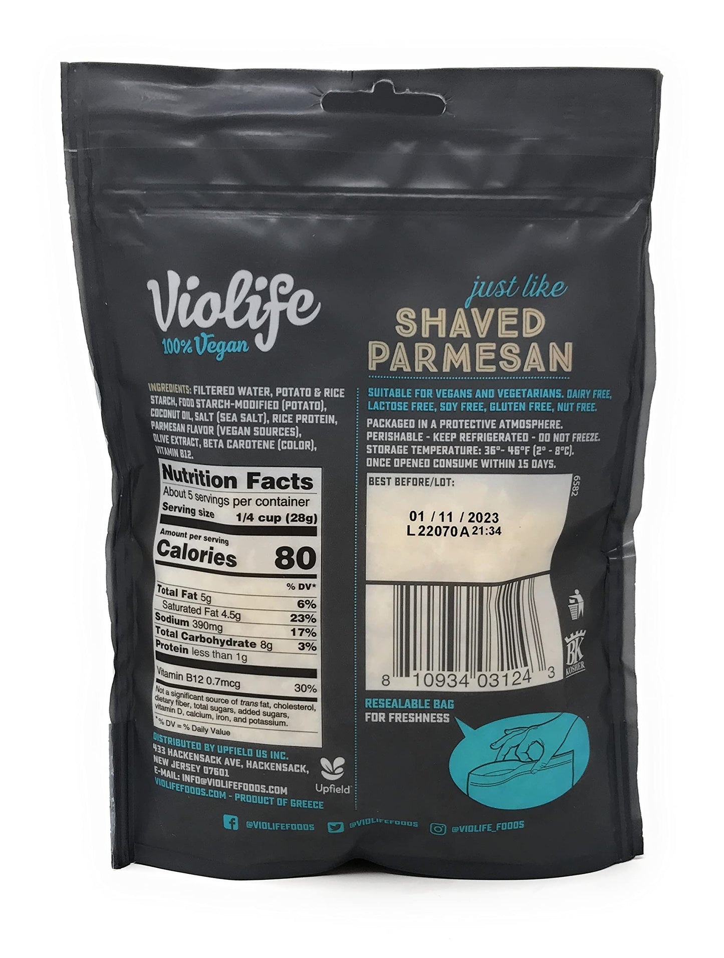 Violife Vegan Shaved Parmesan Alternative, 5.29 oz